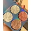 Highlighter Makeup Palette,Highlighter Palette Illuminator Powder Palette White Highlighter Baked Waterproof Long Lasting Brilliant Lighten Skin Color Face Contour Powder Makeup Highlighter