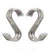Evob 20 Pack 3.4" S Shaped Hooks Stainless Steel Metal Hangers Hanging Hooks for Kitchen, Work Shop, Bathroom, Garden