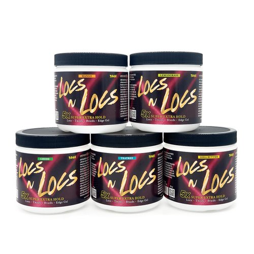 TAHA Locs & Locs Gel - 5X Super Extra Hold, Natural & Non-Damaging for Locs, Braids, Twists - 16 Oz (Lemongrass, 1 Pound(Pack of 1))