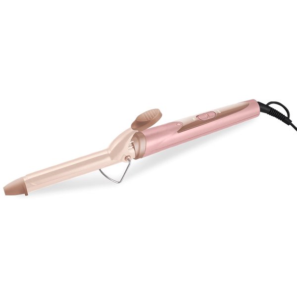Bling Beauty Curling Wand - Professional 19mm Iron, Fast Heating PTC Technology, Adjustable 400°F Temperature, Anti-Frizz Styling for Long-Lasting Curls, 360° Swivel Cord - Rose Gold, Pro Series