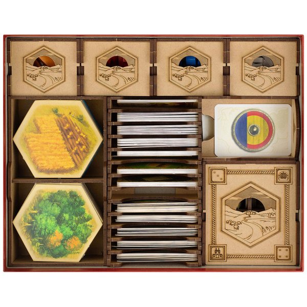 TowerRex Board Game Organizer Compatible with Catan Board Game Box, Compatible with Catan Cities and Knights Expansion, Compatible with Catan Seafarers Expansion, Game Organizer Storage kit Set