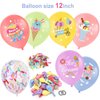 HOWAF Ice Cream Party Balloons, 42 Pieces Summer Colorful Sundae Confetti Balloons, Ice Cream Latex Balloons for Sweet Themed Party Supplies, Donut Balloons Kit for Kids Birthday Baby Shower