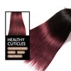 8A Brazilian Virgin Hair 99j Burgundy Straight Hair Weaves Bundle Free Part Red Wine Color 100% Unprocessed Human Hair Weft Weaves (30 INCH)…