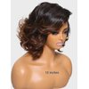 UNICE 12 inch Loose Wavy Short Bob Wigs human Hair Chestnut Brown 13x4 HD Lace Front Glueless Wigs Human Hair Pre Plucked Pre Cut Lace Bleached Knots Ready to Wear Wig