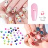 9000pcs Flatback Rhinestones, ZYNERY 15 Mixed Color Flat Back Gems Round Shape Crystals Rhinestones for Crafts Nail Face Art Shoes Diamond Painting with Storage Box/Tweezers/Drill Pen (4mm)