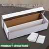 GRAND ORANGE 2-Cell Model Transaction Card Storage Box Holds 1600 Standard Trading Cards，Holds Over 300 3x4 Toploads Sports/Trading Card
