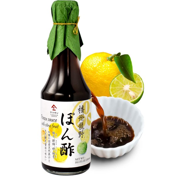 Ponzu Sauce (yuzu blend) Dressing Japanese Handmade【No chemical seasonings Non-GMO】 Natural brewing 300ml(10.14floz) 【YAMASAN】