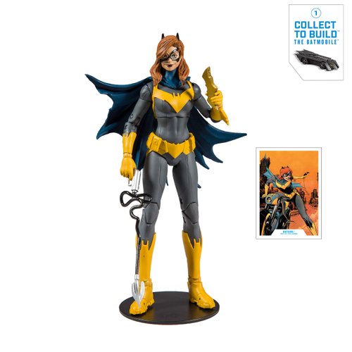 McFarlane Toys - DC Multiverse - Batgirl: Art of The Crime Action Figure with Build-A Rebirth Batmobile (Piece 1)