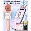 Dodosky Toys for Girls Age 5-12, Wireless Bluetooth Karaoke Microphone for Kids Popular Toys for 5 6 7 8 9 10 11 12 Year Olds Girls Boys Best Gifts for 5-12 Year Olds Girl Boy Teen - Champagne