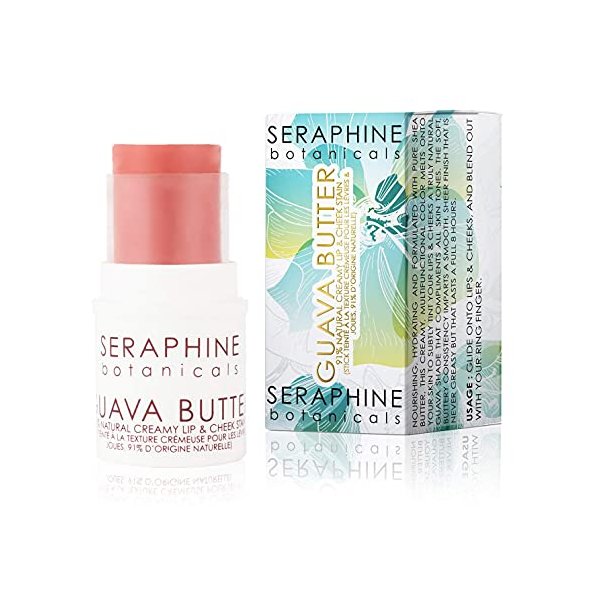 Seraphine Botanicals 91% Natural Creamy Lip & Cheek Stain Butter (Guava)