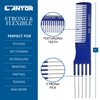 Lift Teasing Comb and Hair Pick – 1 Pack Stainless Still Lifts - Chemical and Heat Resistant Detangler Comb – Anti Static Comb For All Hair Types – By Cantor