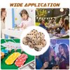 Toddmomy Wooden 6 Sided Dice Game Dice 10Pcs Wooden Dice 16mm Dice with Numbers 1-6 Wooden Dice Set Party Favors for Table Games