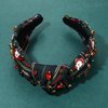 Christmas Headband for Women Red Green Rhinestone Crystal Jeweled Knotted Christmas Headband Accessories Winter Christmas Holiday Party Favors Gifts