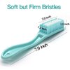 Nail Brush Foot Brush Curved Handle Grip Hand Fingernail Scrub Brush Home Laundry Cleaning Shoes Clothes Toes Nails Feet Scrubber,4 PCS