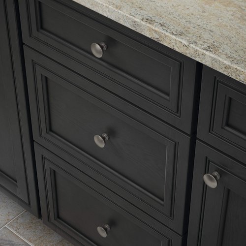 Franklin Brass Fulton (10-Pack) Cabinet Knobs Heirloom Silver Drawer Knobs Kitchen Cabinet Knobs for Dresser Drawers Pulls and Knobs 1-3/16" Closet Door Knobs P29523K-904-B