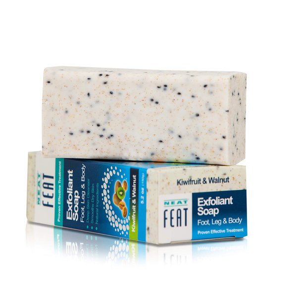 Neat Feat Kiwifruit and Walnut Foot Scrub Soap, 5.2 Fl. oz.