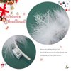 Catery Christmas LED Headband Snowflake Hair Hoop Xmas Feather Light Up Hair Hoop Costume Headband Holiday Headdress Sparkle Christmas Party Supplies Gifts Accessoriess for Women and Girls (Set-1)