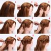 2Pcs/set Women Hair Braiding Tool Hair Twist Styling Clip Braider Roller Bun Maker DIY Hair Band Accessories Black