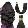 Sunya I Tip Hair Extensions Human Hair 18 Inch Itip Hair Extensions Human Hair Natural Black I Tip Hair Extensions Pre Bonded Real Itip Human Hair Extensions 40g/50Strands