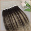 Ve Sunny Tape in Ombre Hair Extensions Brown Blonde Tape in Extensions Human Hair Invisible Tape in Hair Extensions Real Human Hair Dark Brown Ombre Golden Blonde Mix Platinum Blonde 20pcs 50g 20in