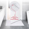 American Soft Linen Bath Rug, 17 in 24 in 100% Cotton Bath Mats Rugs for Bathroom, Non Slip Washable Shaggy Form Area Rugs, White Bath Rug