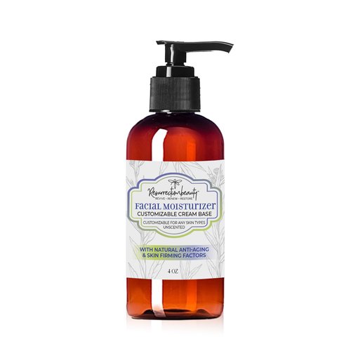 RESURRECTIONbeauty Facial Moisturizer | Unscented Day Or Night Face Cream Base With Natural Anti-Aging Ingredients | Organic Moisturizer For Men And Women, 4 oz