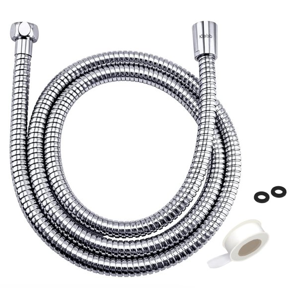 Klabb Shower Hose 59 inches Shower Hose Replacement Stainless Steel Hand Held Shower Hose for Shower Head Flexible and Durable with Brass Insert and Nut