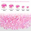 ELEEGEM Resin Rhinestones for Nail Art,3000PCS 5mm Light Pink AB Jelly Rhinestones Flatback for Crafts Tumblers Clothes Shoes DIY Decoration