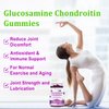 Vazatisi Sugar Free Glucosamine Chondroitin Gummies, 1500mg Glucosamine with MSM Calcium & Boswellia, Support Cartilage, Joint Structure & Tissue, Joint Support Supplement for Men and Women - 60 Cts