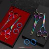 Suvorna 5.5" Hair Cutting Scissors Professional with Thinning Shears for Hair Cutting, Right Hand Professional Hair Scissors, Barber Shears Set, Hair Shears Professional, 2 piece Hair Cutting Shears.