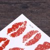 Uonlytech 6Pcs Red Lips Tattoo Stickers, Small Temporary Kiss Stickers Water- proof Body Art Tattoo Stickers for Women Girls Kids Decorations Tattoo