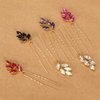 Girls' Princess Hair Ornament Sparkly Crystal Beaded Junior's School Party Hair Pins Homecoming Sweet 16 Headpieces Pack of 3,Fuchsia
