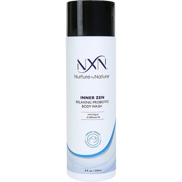 NxN Inner Zen Relaxing Body Wash, Coconut Scented Creamy Yogurt Probiotic Natural & Organic Formula, 8 Fl Oz