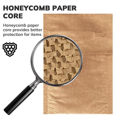 Kraft Mailers, 6 x 10 inch 100pcs Padded Envelopes, Kraft Small Honeycomb Paper Poly Mailers for Shipping and Packaging, Reusable Padded Mailing Envelopes with Twice Self-Sealing, Brown
