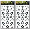 Tattoos 2 Sheets Stars Waterproof Temporary Tattoos Festival Flash Fake Tattoo Body Art Stickers for Arms Legs Shoulder or Back