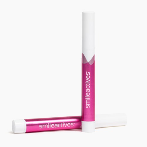 Smileactives Teeth Whitening Pen for White Smile, Fast Tooth Whitener and Stain Remover with Precision Brush Tip, Dental Quality Whitening Gel, Travel Pen, Easy to Use, Winterberry Flavor, 2 Pack