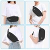 TORRYZA Fanny Packs for Women Men, Fashion Waist Pack with Waterproof & Reflective Strip, Lightweight Running Belt Bag with Adjustable Strap, Waist Bag for Hiking Cycling Walking Traveling(Black)
