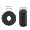 DJCRAWLER Super Large Soft Sticky 1.0 Crawler Tires 68 * 26mm for 1/18 1/24 RC Crawler Car Axial SCX24 FMS FCX24 AX24 Upgrade Wheel