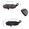 ZICOO Front & Rear Brake Pads for Kawasaki Vulcan 900 VN900 Classic/Classic LT 2006-2014, Vulcan 1500 VN1500 Nomad/Classic, Vulcan 1600 VN1600 Classic, VN 1700 Classic/Voyager Vaquero