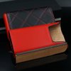 CIGAR IN STYLE Red Black Leather Adjustable Cedar Wood Cigar Case Holder Travel Kit