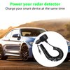 Radar Detector Power Cord with USB and USB-C Fast Charging Dual Port Car Cord Compatible with Escort MAX 360, MAX 360c, IX, IXc, 9500 IX, MAX II, MAX 3,MAXcam 360c, MAX 360 MKII, Redline 360c etc