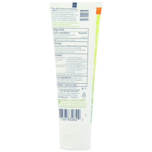 Tom's of Maine Natural Wicked Cool! Fluoride Toothpaste, Mild Mint, 4.2 Ounce