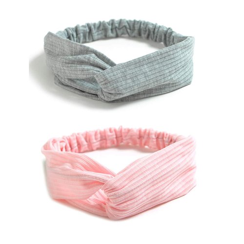 DRESHOW 10 Pack Boho Headbands for Women Girls Criss Cross Elastic Hair Band Twisted Head Wrap Floral Hair Accessories