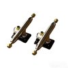 LEEFAI Pro Fingerboard Trucks 32/34/36mm 4.0-Regular Kingpin-Upgraded v2 baseplate with Hardware-Baseplate Color and Size (36mm,Black)