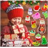 32 PCS Christmas Erasers 3D Christmas Puzzle Erasers for Kids Santa Snowman Erasers for Xmas Party Favors Classroom Rewards