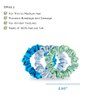 TELETIES - Small Scrunchie - 100% Natural Silk Hair Scrunchie - Soft & Gentle on Hair - Prevents Breakage & Damage - Safe for Sleep - Ideal for Thin-Medium Hair - For All Hair Textures - Blue My Mind