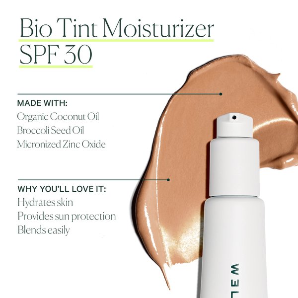 Well People Bio Tint SPF 30 Tinted Moisturizer, Skin-perfecting Moisturizer, Smoothes Imperfections & Moisturizes Skin, Vegan & Cruelty-free, 4W