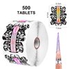 DouborQ 500PCS ,Nail Extension Tips,for Acrylic Nails, Acrylic Nail/UV Gel nail forms Guide Stickers Nail Art Equipment for Salon (nail forms Set)