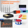 Soldering Iron Kit, 90W LED Digital Soldering Iron Soldering Gun kit with Ceramic Heater, 110-220V Adjustable Temperature Soldering Welding Iron Kit, Auto-sleep, Thermostatic Design