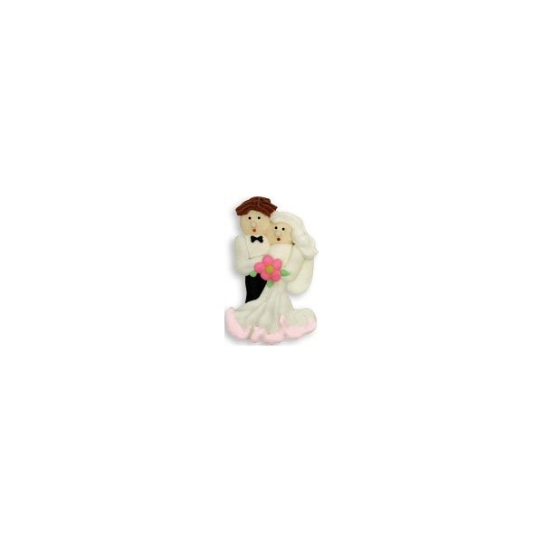 Item#38925 - Mini Bride & Groom Royal Icing Cake/Cupcake Decorations 12 Ct